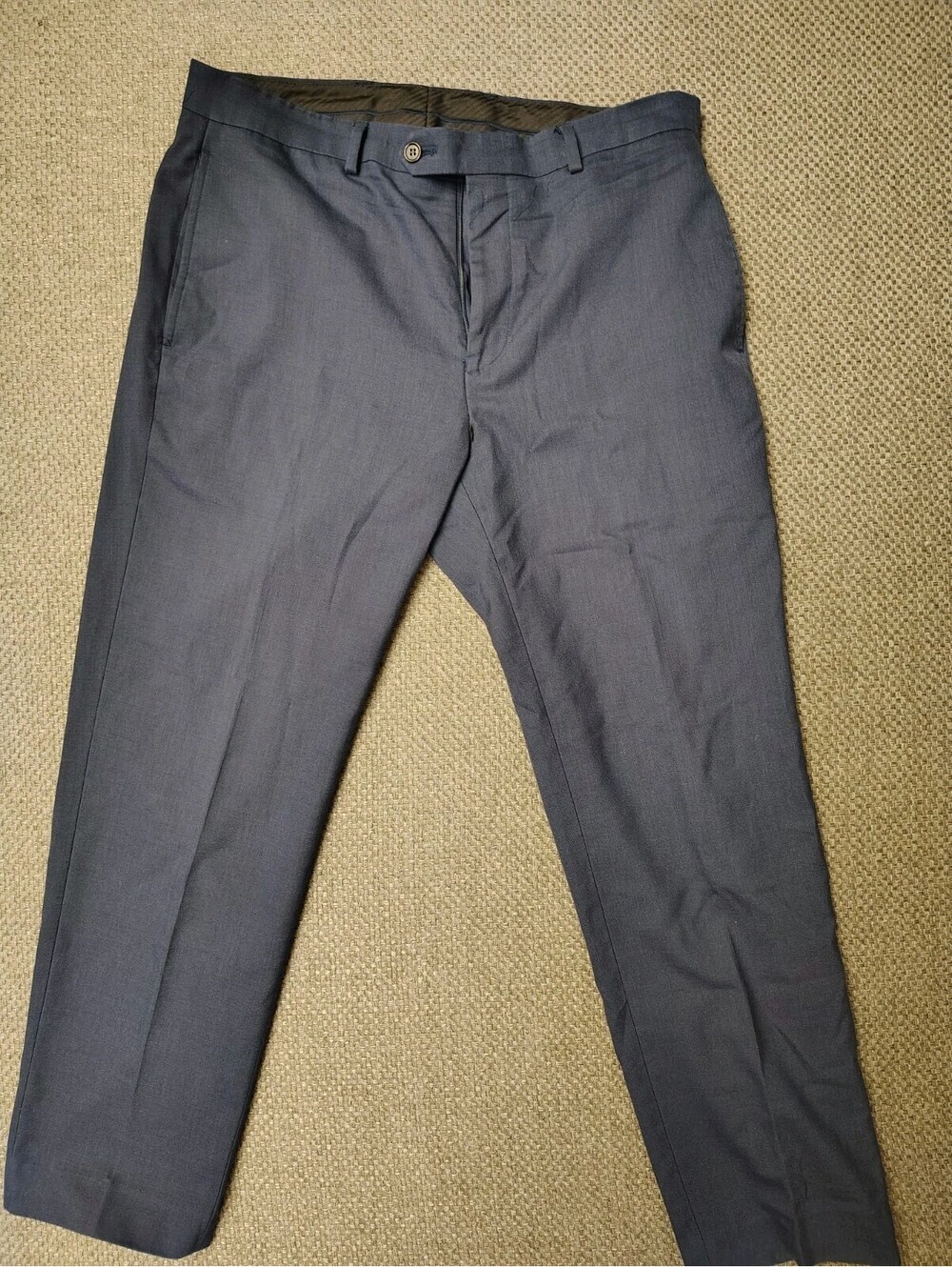 Lauren Ralph Lauren Men Dress Pants 34x32 Dark Blue Flat Front Slacks 34W 32L